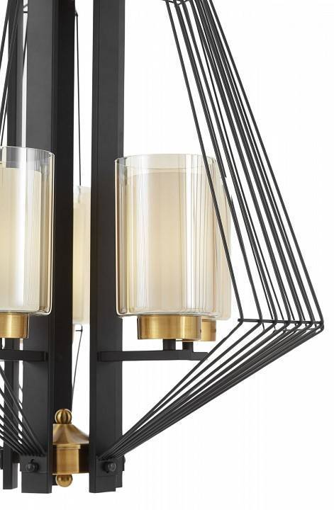 Подвесная люстра Lumina Deco Canti LDP 1244-5 BK+MD