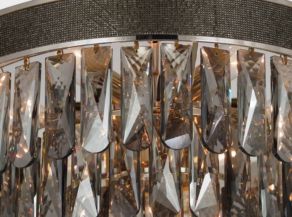 Подвесная люстра Lumina Deco Chici LDP 6002-500 R.GD+GY
