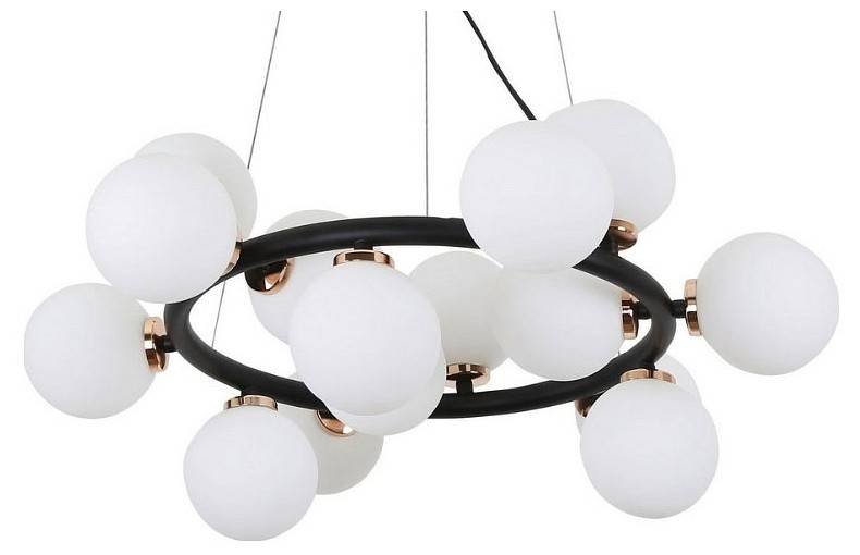 Подвесная люстра LUMINA DECO Marsiada LDP 6033-15 BK+MD