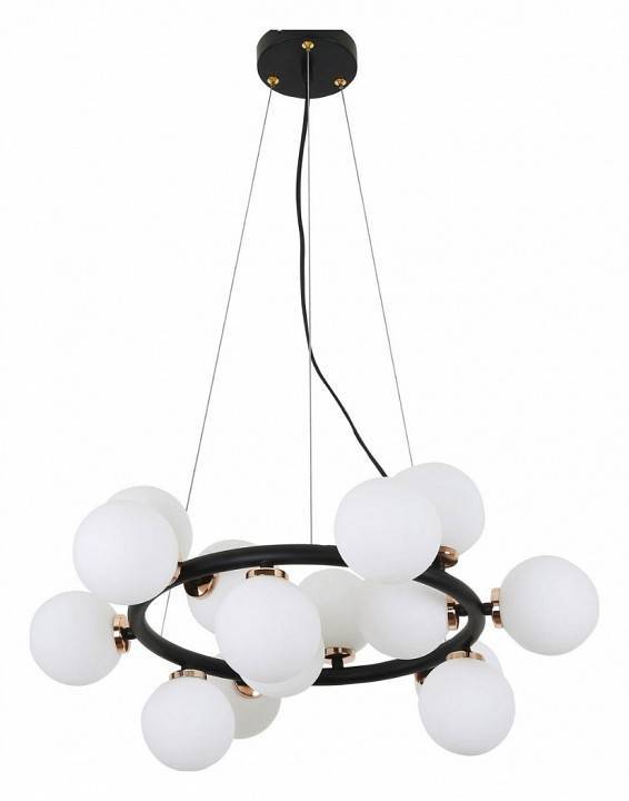 Подвесная люстра LUMINA DECO Marsiada LDP 6033-15 BK+MD