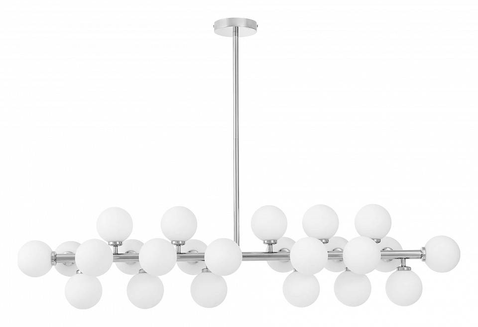 Люстра на штанге LUMINA DECO Marsiada 24 лампы хром LDP 6033-24 CHR