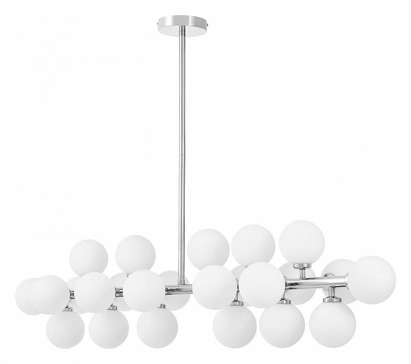 Люстра на штанге LUMINA DECO Marsiada 24 лампы хром LDP 6033-24 CHR