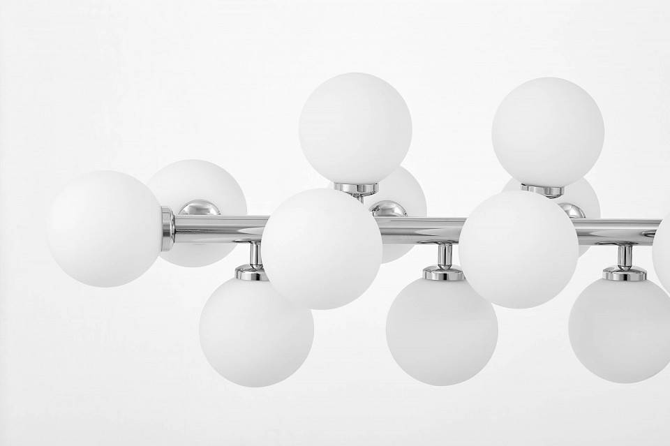 Люстра на штанге LUMINA DECO Marsiada 24 лампы хром LDP 6033-24 CHR