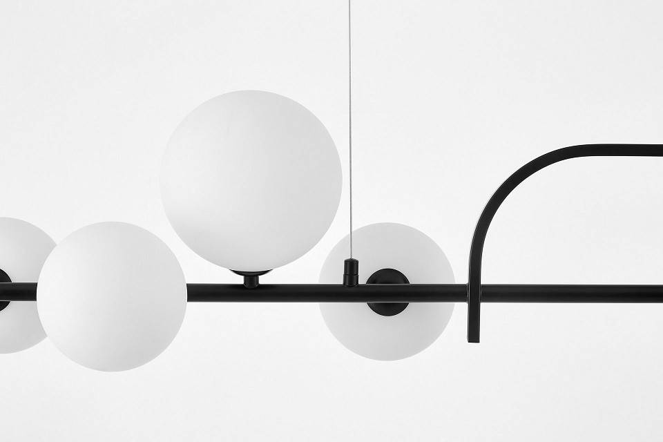 Светильник на штанге Lumina Deco Amadeo LDP 7036-7 BK+WT