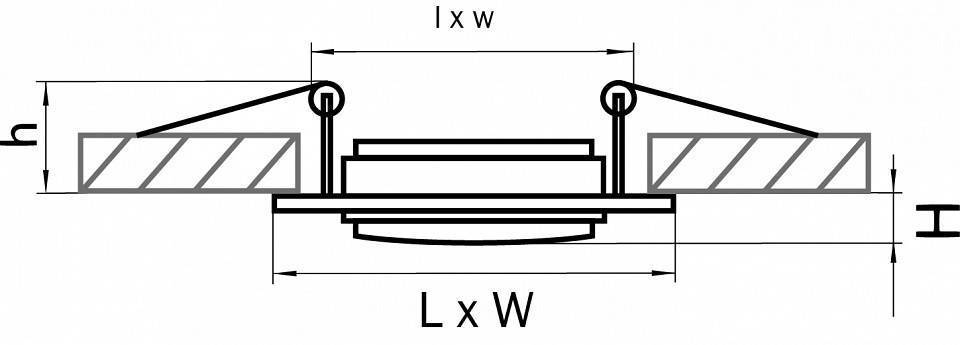 Встраиваемый светильник Lightstar Singo 011611