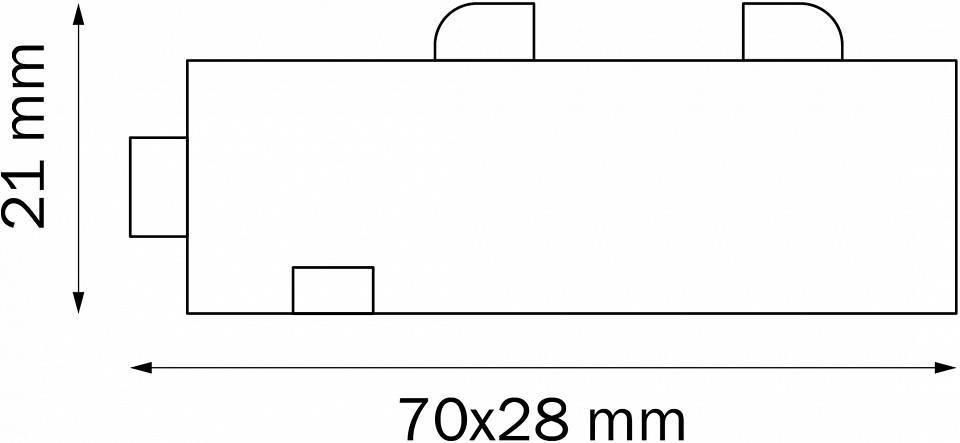 Соединитель линейный для треков Lightstar Barra 505107