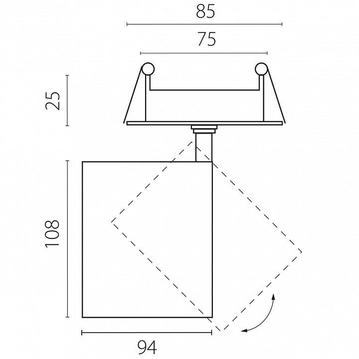 Спот Lightstar Alta Base A5436RS