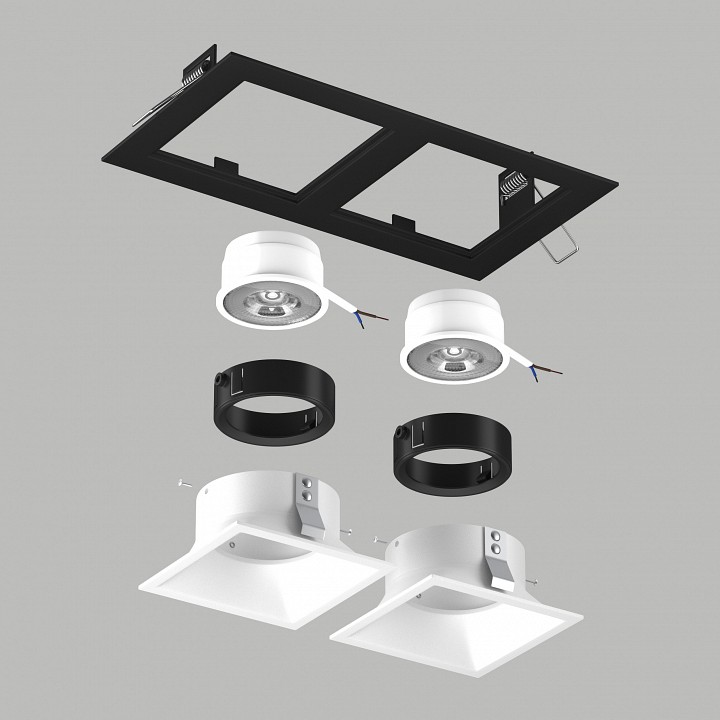 Встраиваемый светильник Lightstar Domino D5270606BMOD
