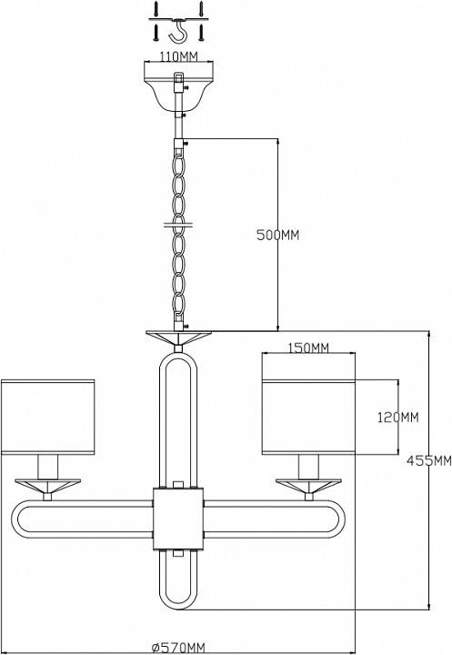 Подвесная люстра Moderli Celestia V2631-5P