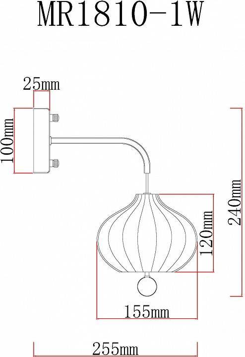 Бра MyFar Katrin MR1810-1W