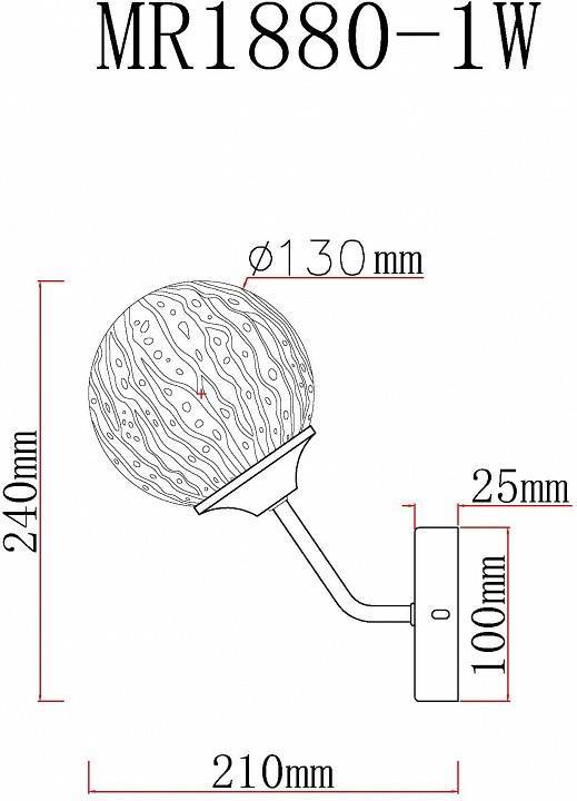 Бра MyFar Camilla MR1880-1W