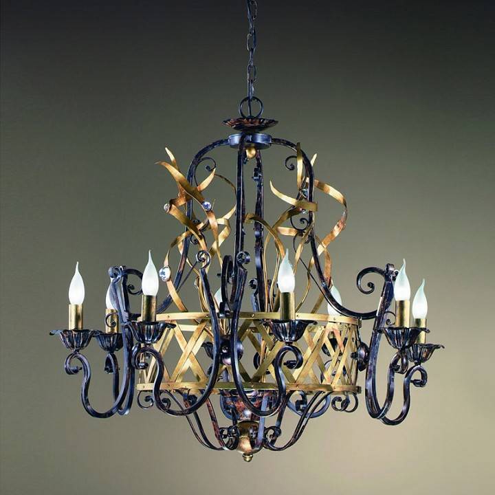 Подвесная люстра MM Lampadari Fiamme 8 ламп 6618/8 V2173 XP
