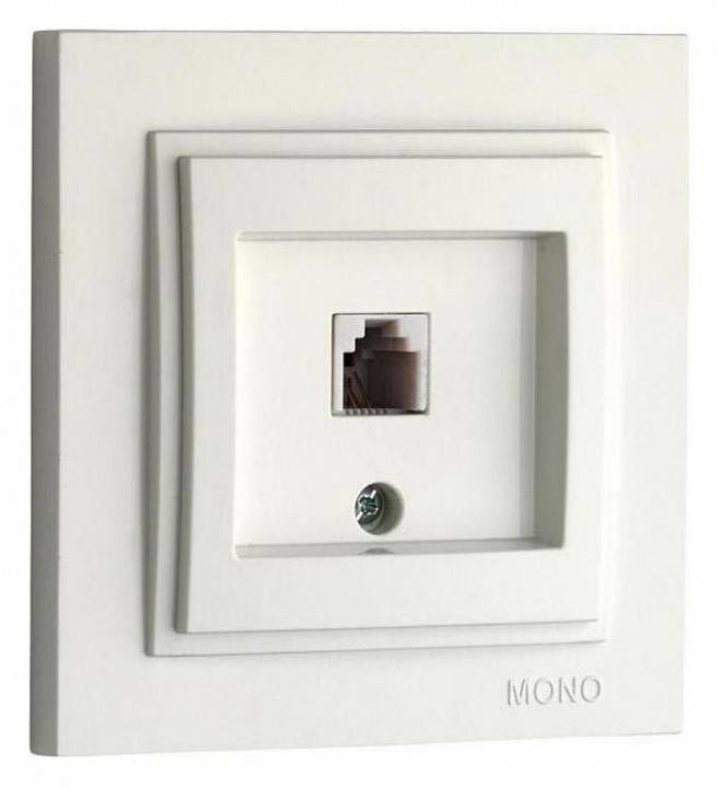 Розетка телефонная RJ-11 Mono Electric Despina 102-010005-124