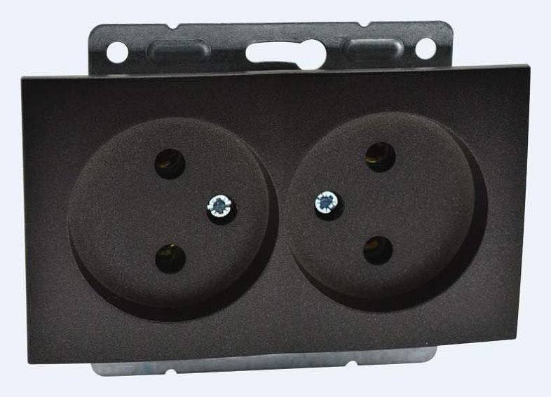 Розетка двойная, без рамки Mono Electric Despina / Larissa 500-002005-121