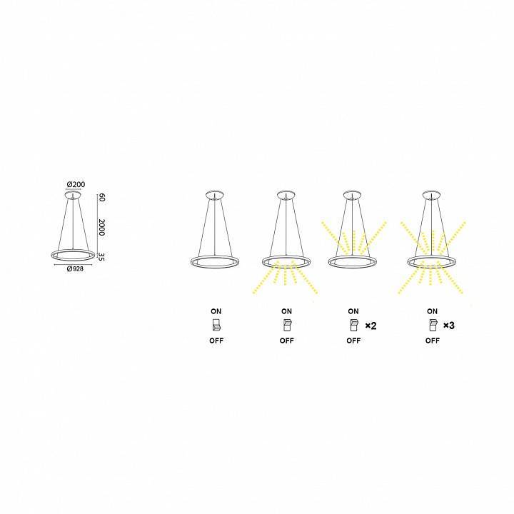 Подвесной светильник Mantra Riumar LED 70 Вт 8675