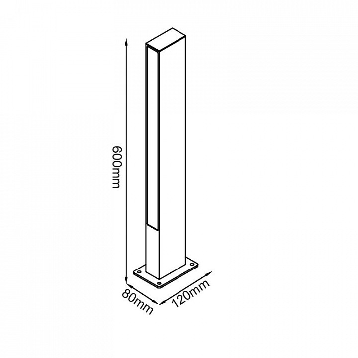 Наземный низкий светильник Mantra LOTUS 9159
