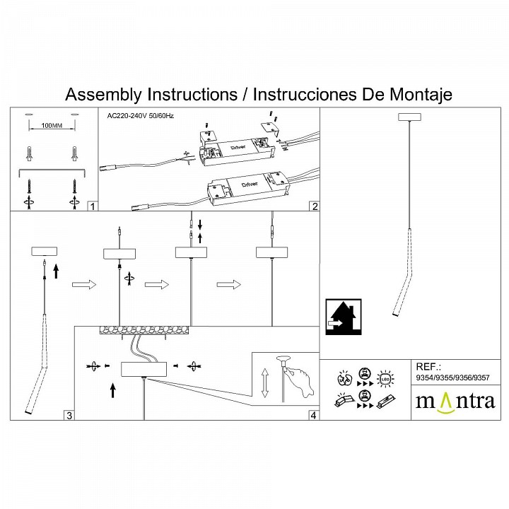 Основание Mantra Modular Light Florones 9355