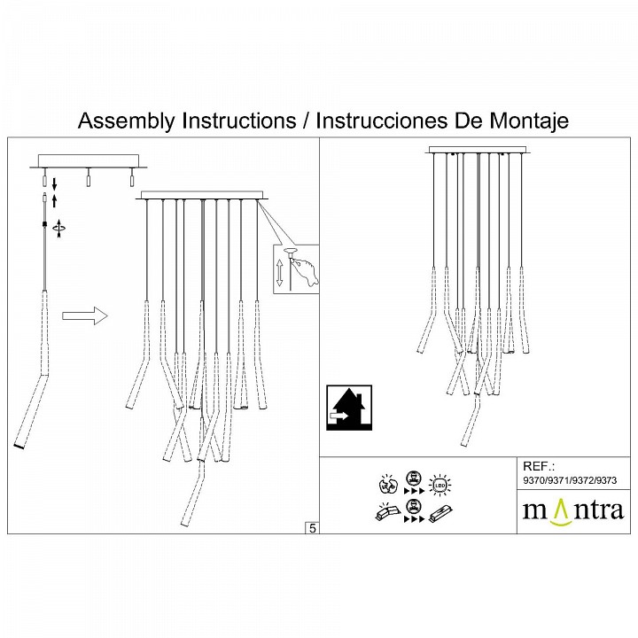 Основание Mantra Modular Light Florones 9372