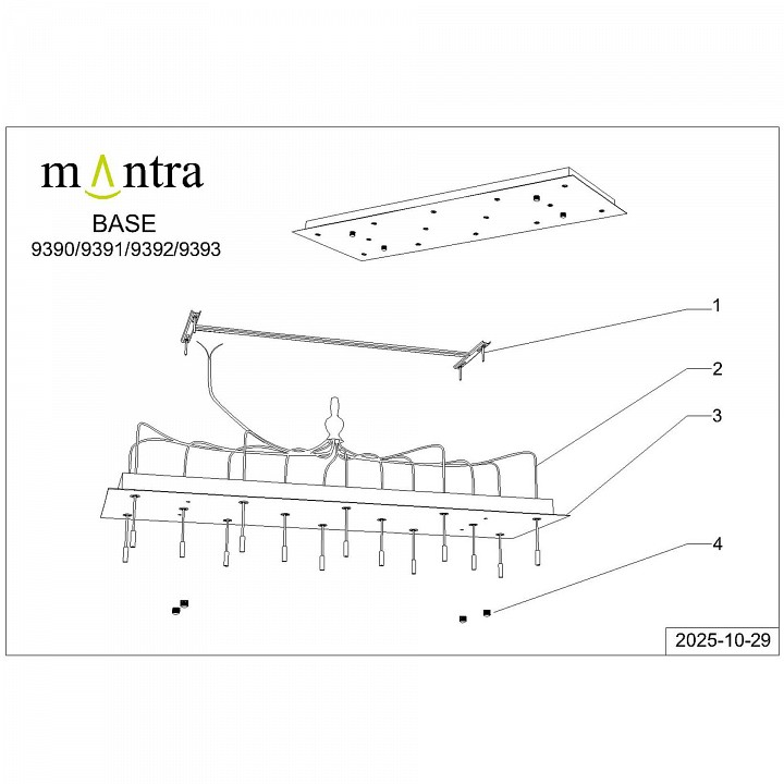Основание Mantra Modular Light Florones 9390