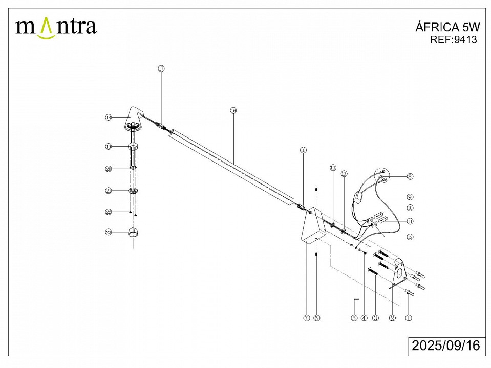 Бра Mantra Africa 9413