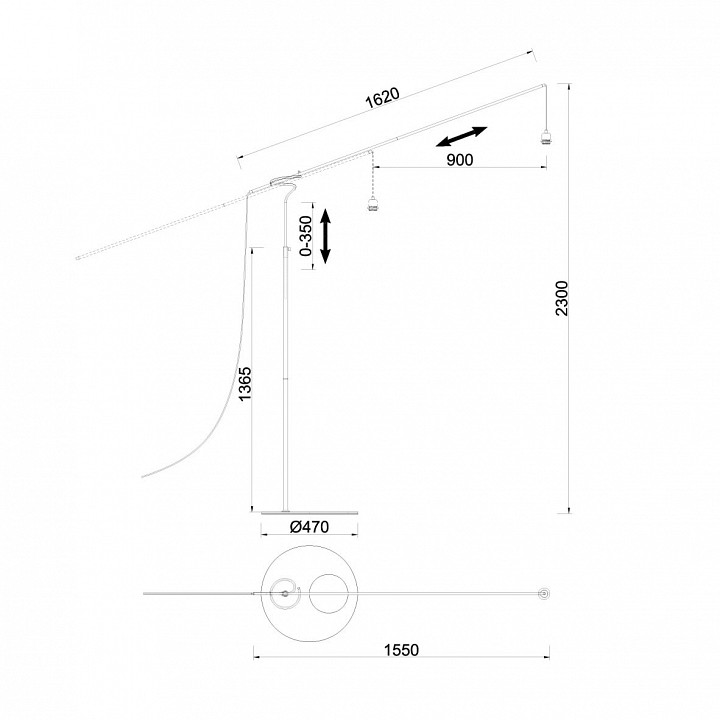 Торшер Mantra Ruti Ricca 9445