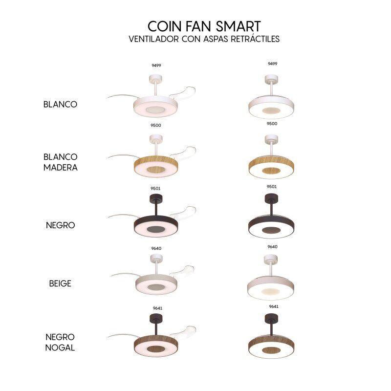 Светильник с вентилятором Mantra COIN FAN 9499