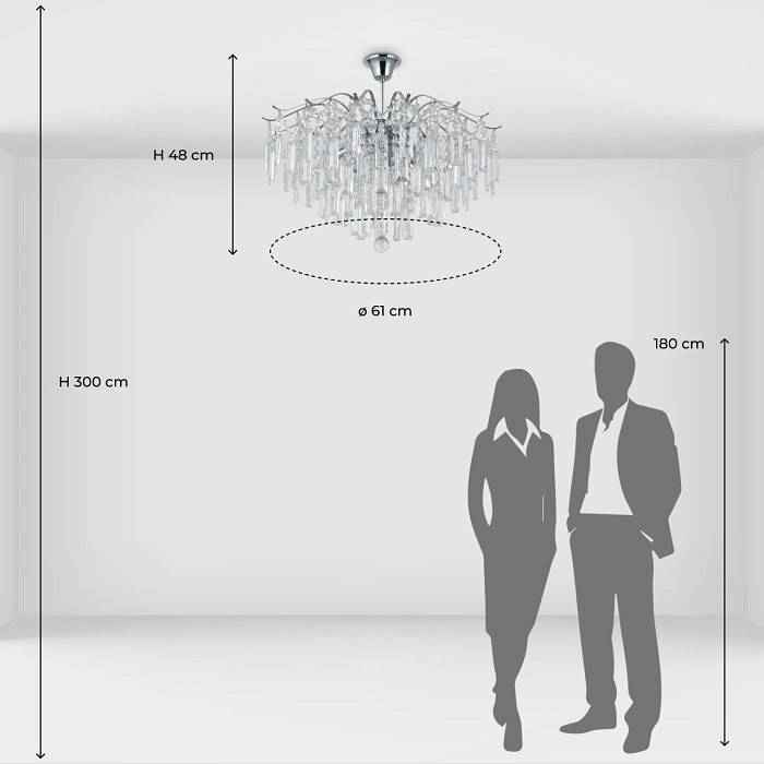 Люстра на штанге MW-Light Бриз 50 8 ламп 111019408