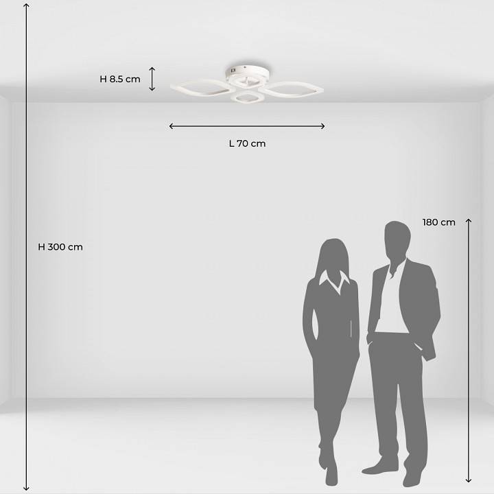 Потолочная люстра De City Мадлен 4xE14 424018104