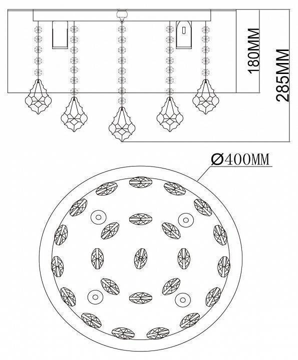 Накладной светильник MW-Light Жаклин 4 лампы G9 465015904