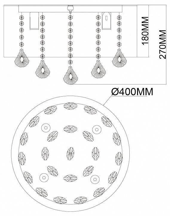 Накладной светильник MW-Light Жаклин 4 лампы G9 465016304