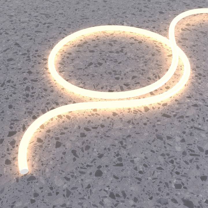 Шнур световой гибкий неон Maytoni Круглый 360° 201146