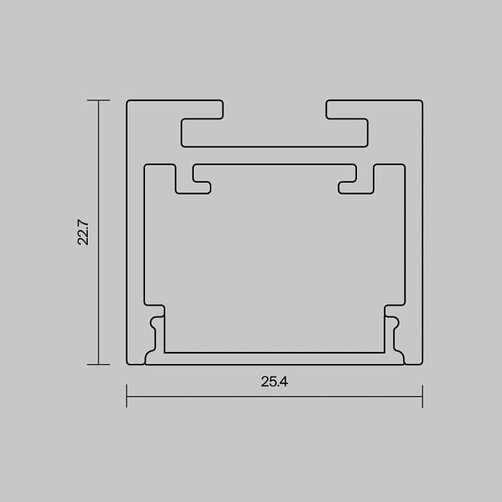 Шинопровод накладной Maytoni Exility 2 м белый 633013