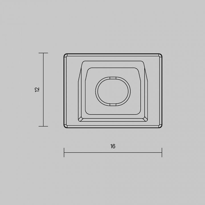 Заглушка для профиля Maytoni TRA002P белая 642023