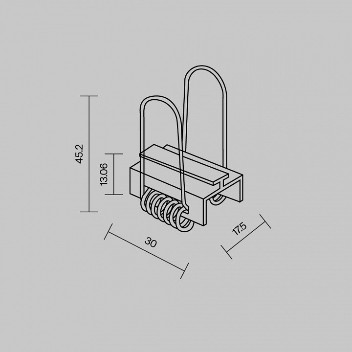 Комплект подвесов для трекового шинопровода Maytoni Exility 642052