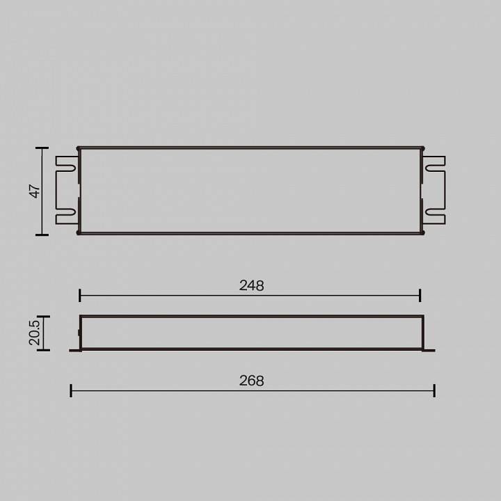 Блок питания Maytoni TRIAC диммируемый 24V 150W IP67 734003