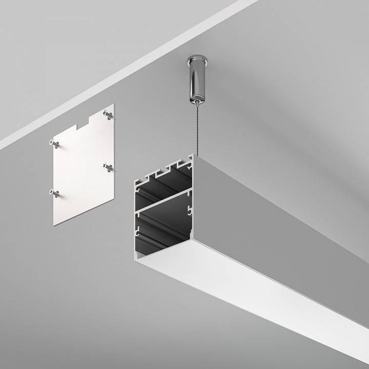 Профиль алюминиевый накладной Maytoni 2 м серебристый ALM-5050-S-2M