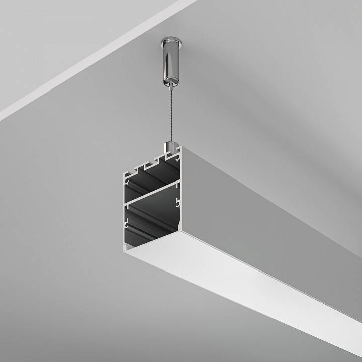 Профиль алюминиевый накладной Maytoni 2 м серебристый ALM-5050-S-2M