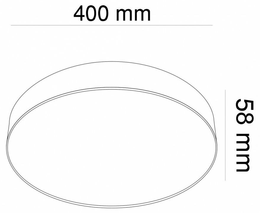 Накладной светильник Maytoni Zon LED 48 Вт 3000K матовое золото круглый C032CL-L48MG3K