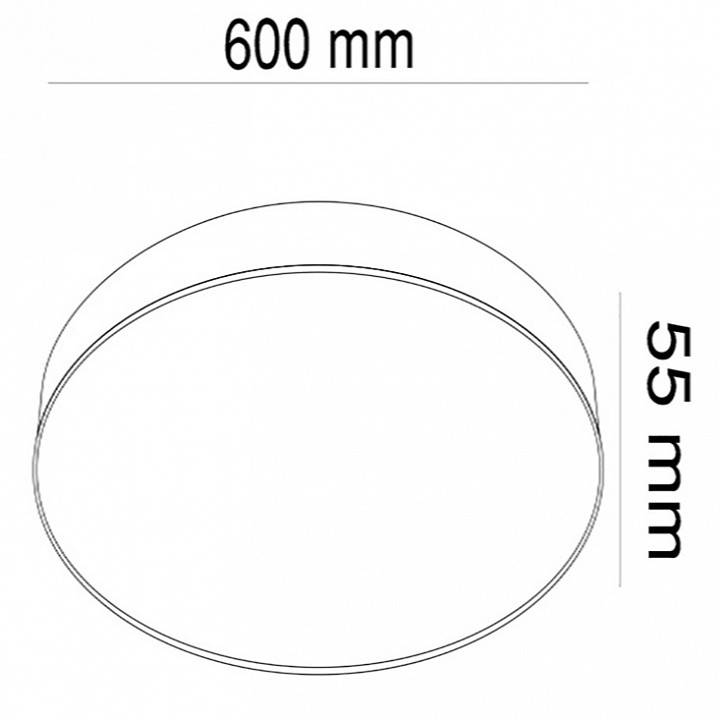 Накладной светильник Maytoni Zon LED 96 Вт 4000K черный круглый C032CL-L96B4K