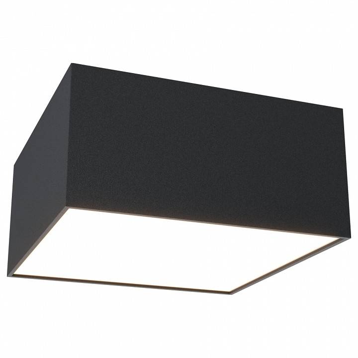 Накладной светильник Maytoni Zon LED 12 Вт 4000K черный квадратный C067CL-L12B4K