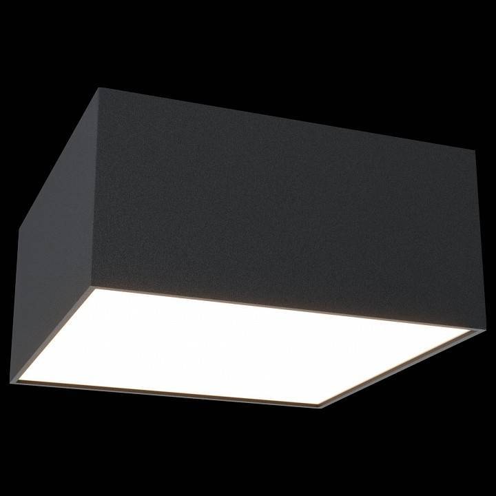 Накладной светильник Maytoni Zon LED 12 Вт 4000K черный квадратный C067CL-L12B4K