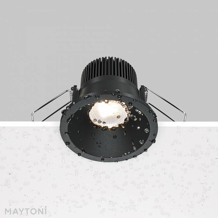 Встраиваемый светильник Maytoni Zoom 6 Вт 3000 K диммируемый черный DL034-01-06W3K-D-B