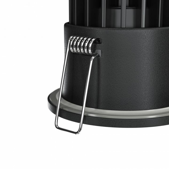 Встраиваемый светильник Maytoni Zoom 6 Вт 3000 K диммируемый черный DL034-01-06W3K-D-B