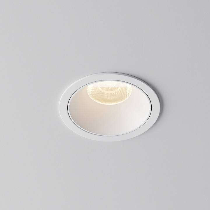 Встраиваемый светильник Maytoni Alfa LED 15 Вт 3000 K белый DL043-01-15W3K-RD-W-1