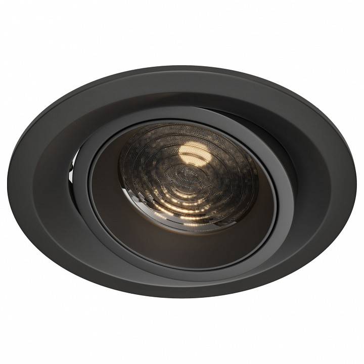 Встраиваемый светильник Maytoni Elem 12 Вт 4000 К черный DL052-L12B4K