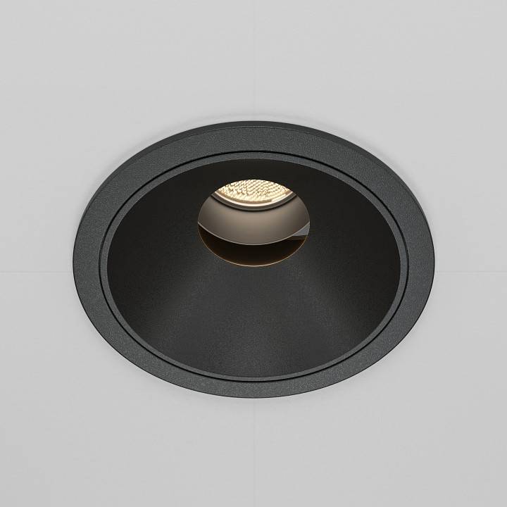 Встраиваемый светильник Maytoni Wise 10 Вт 4000 K черный DL057-10W4K-B