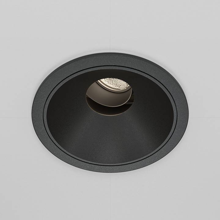 Встраиваемый светильник Maytoni Wise 10 Вт 4000 K черный DL057-10W4K-B