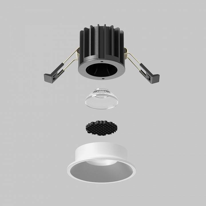 Встраиваемый светильник Maytoni Round DL058-7W2.7K-W