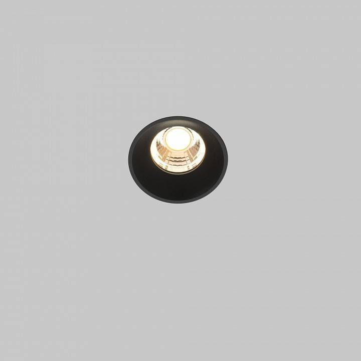 Встраиваемый светильник Maytoni Round DL058-7W3K-TRS-B