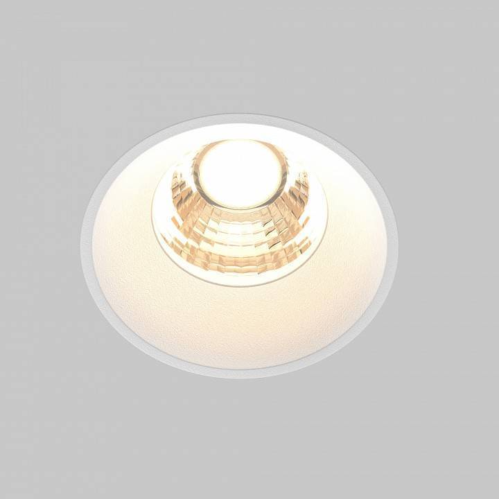Встраиваемый светильник Maytoni Round DL058-7W3K-TRS-W